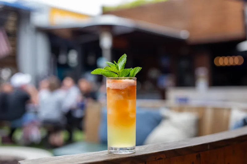 Gun Powder and Lead cocktail with fresh mint at Park 101 Carlsbad