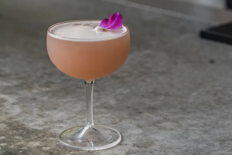 Mango Guava Spritz cocktail at Park 101 Carlsbad