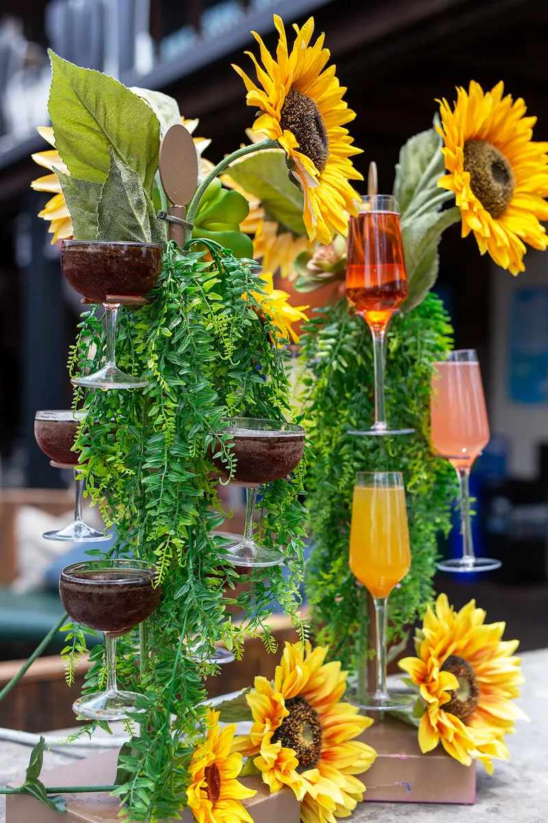Rodeo Towers cocktail display at Park 101 Carlsbad