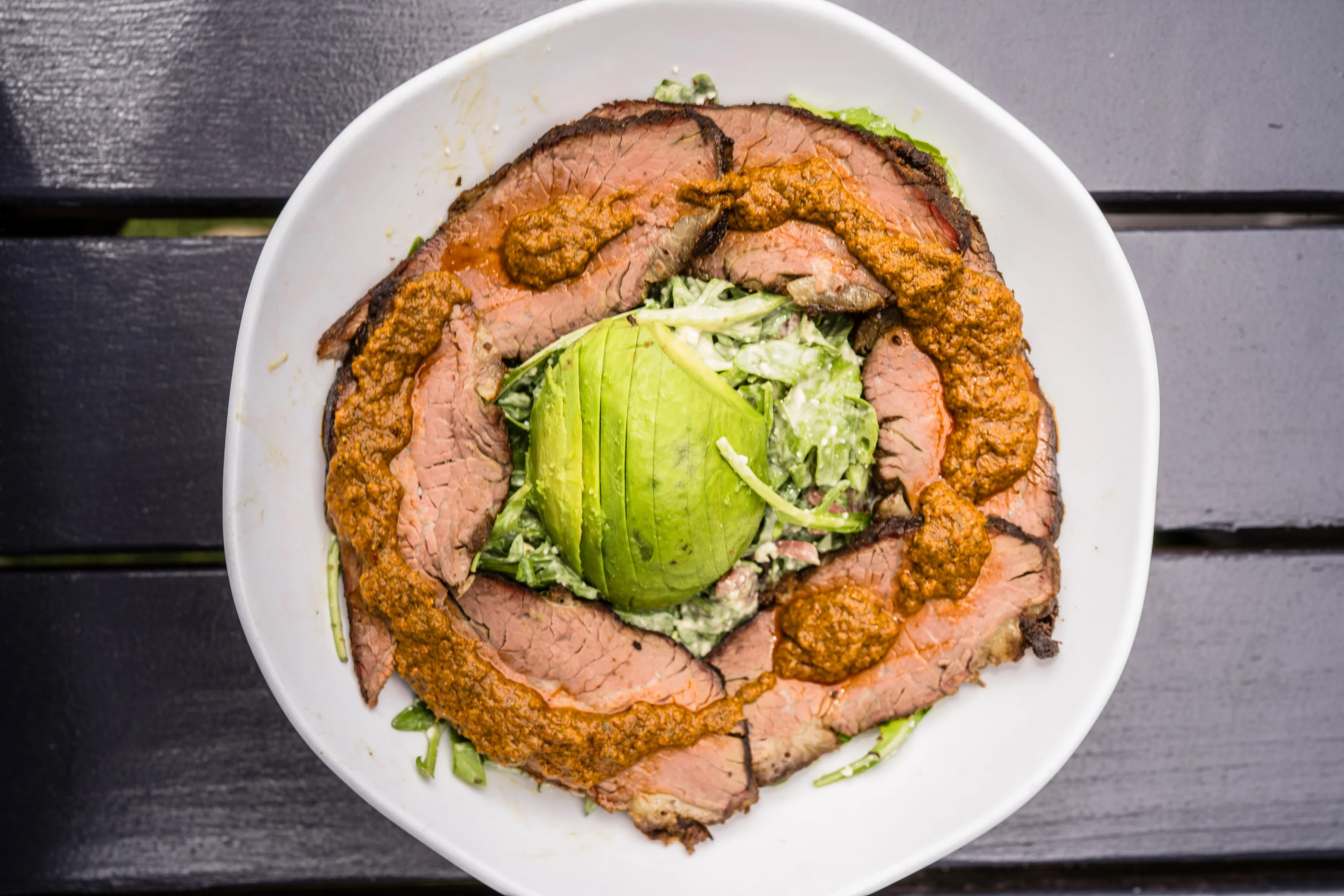 Tri-tip arugula salad at Park 101 Carlsbad
