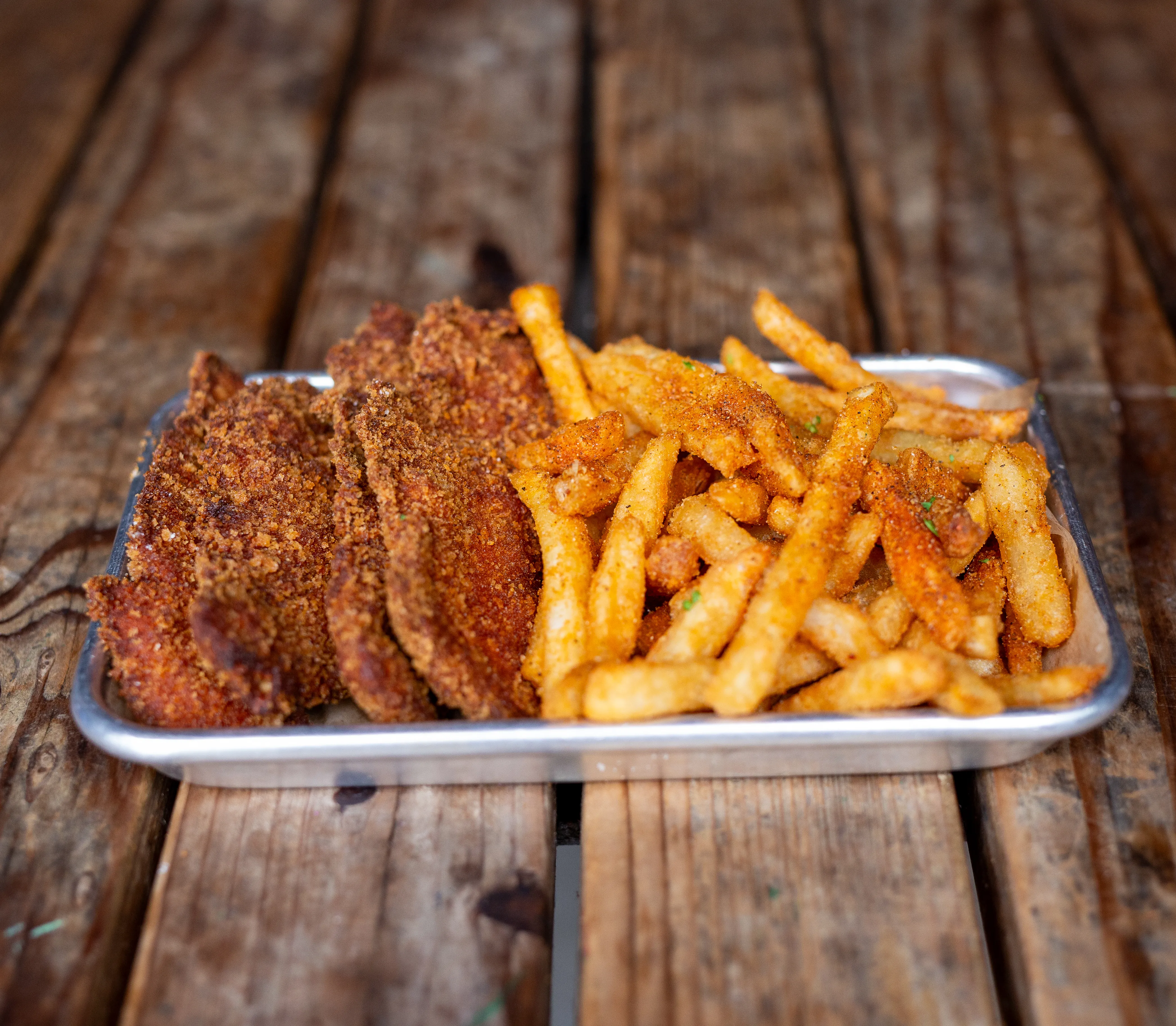 YTO chicken tenders and fries at Park 101 Carlsbad