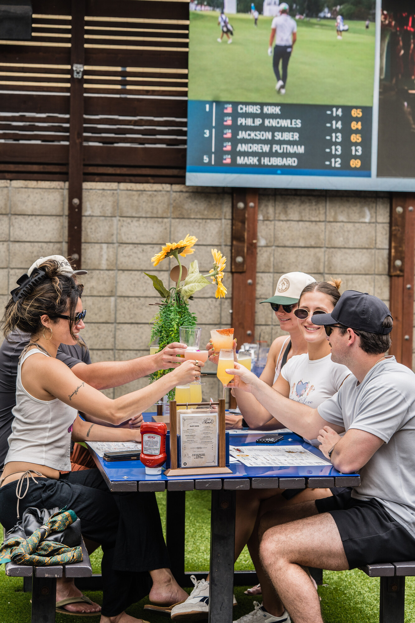 Drinks and outdoor sports viewing at Park 101 in Carlsbad